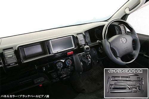 SHINKE】ハイエース200系ナロー/ワイド用SHINKEインテリアパネル14点
