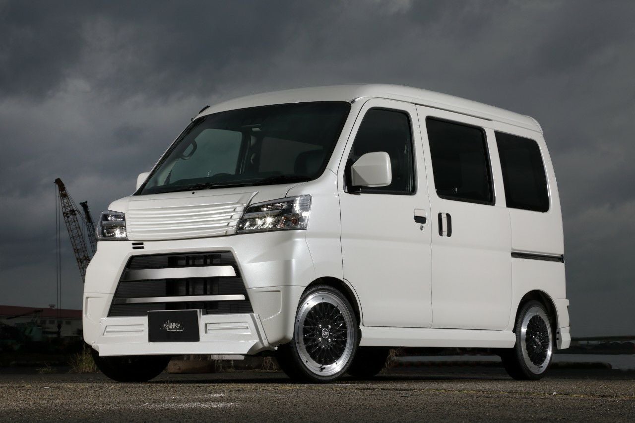 debukuma ハイゼットカーゴ ハーフエアロ S320V S321V ハイゼットカーゴ エアロ 後期型専用フロントハーフスポイラー